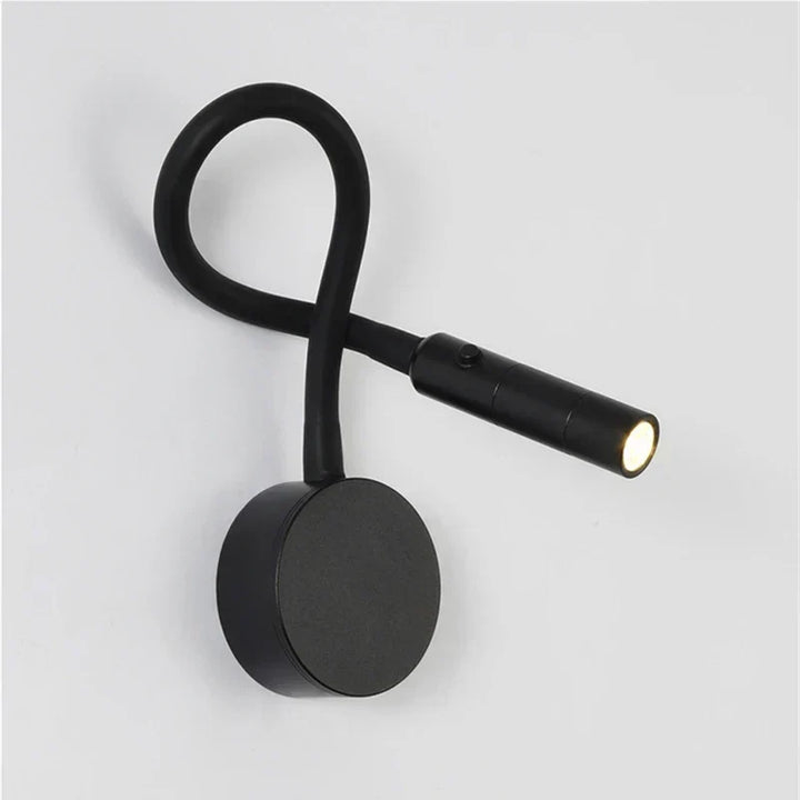 Modern flexibel LED-läslampa för vägg med strömbrytare för sovrum och kontor - 1W/3W