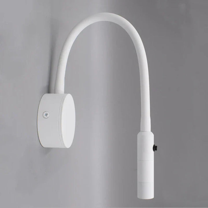 Modern flexibel LED-läslampa för vägg med strömbrytare för sovrum och kontor - 1W/3W