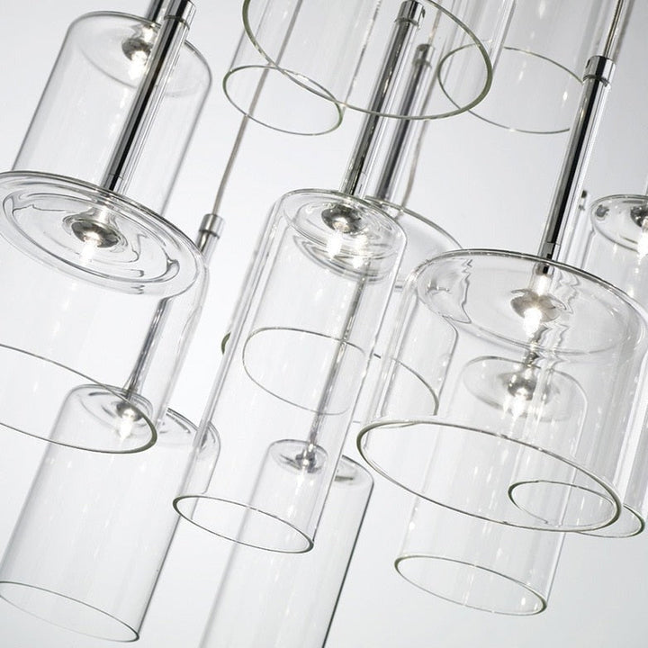 Pendellampa för matbordet i glas