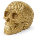BUF Stor Silver/Guld Skalle Staty Resin Hantverk Dekorativa Ornament Halloween Dekoration Skulptur Hem Dekor Figurer