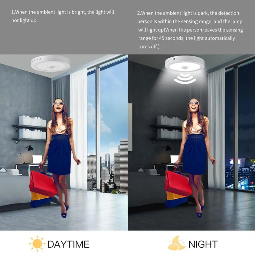Rörelsesensor LED Taklampor – Smart Belysning för Ditt Hem