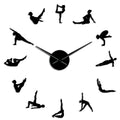 Pilates Poses DIY Väggklocka