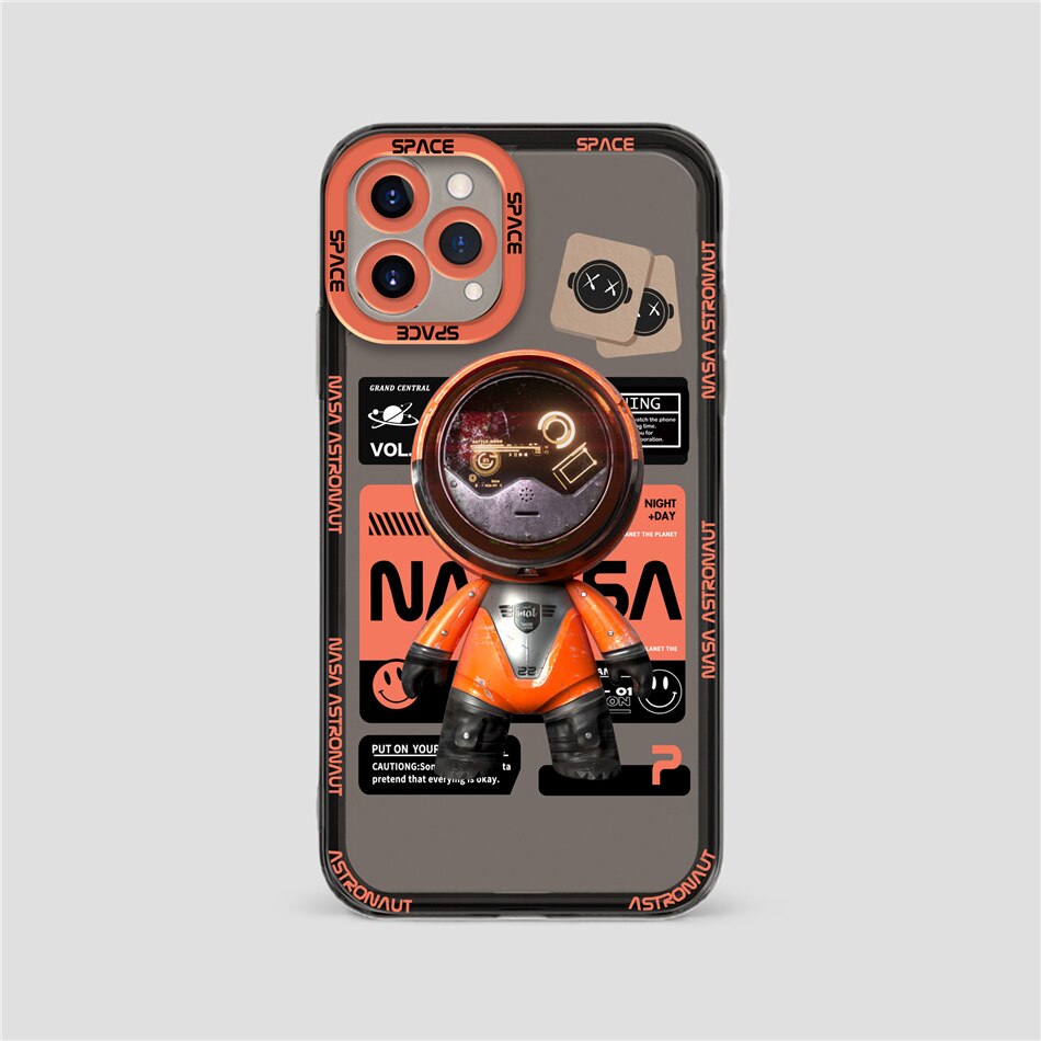 Rymdtid Astronaut Konstnärlig Mobilskal