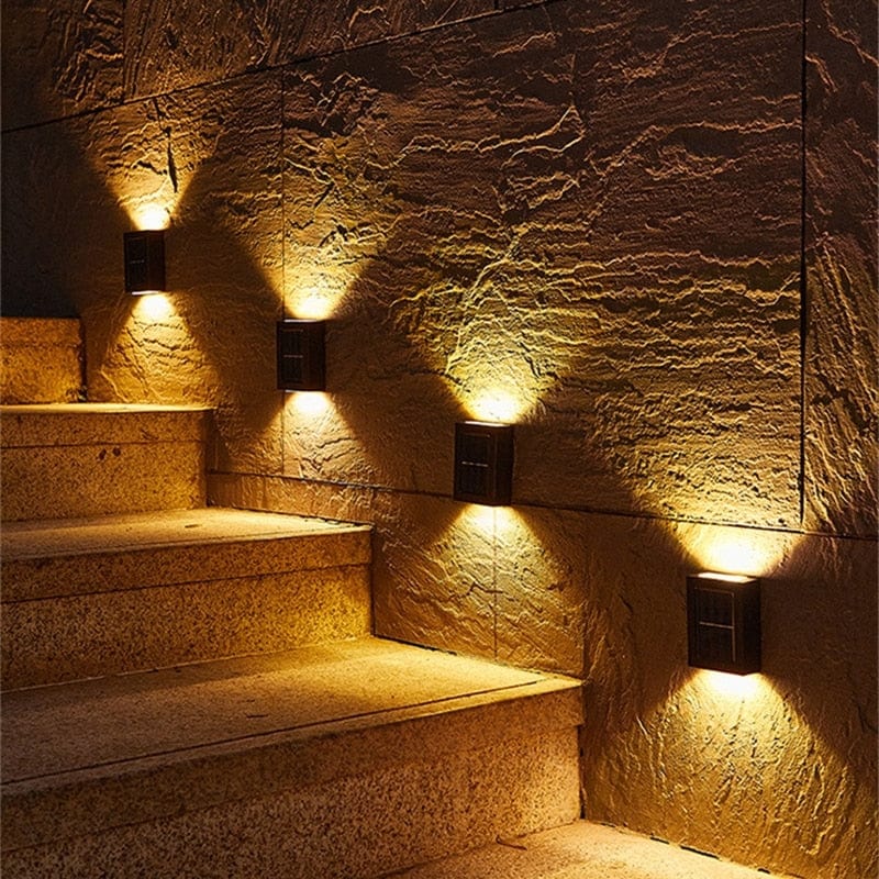 Solenergidriven terrassvägglampa