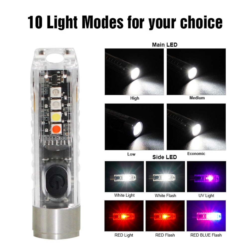 Mini-LED nyckelring ficklampa