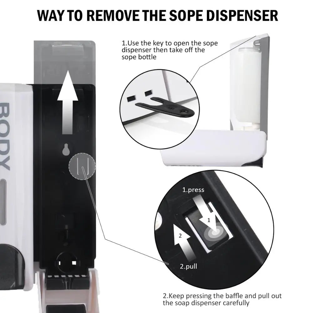 Väggmonterad duschdispenser