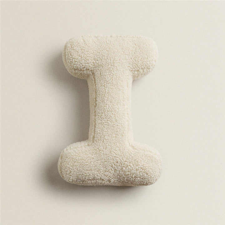 Alfabet Bokstav Fleece Kudde