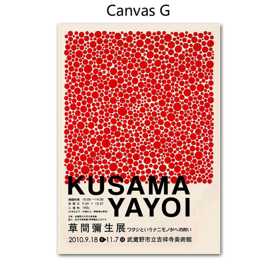 Yayoi Kusama Abstrakt Premium Affisch
