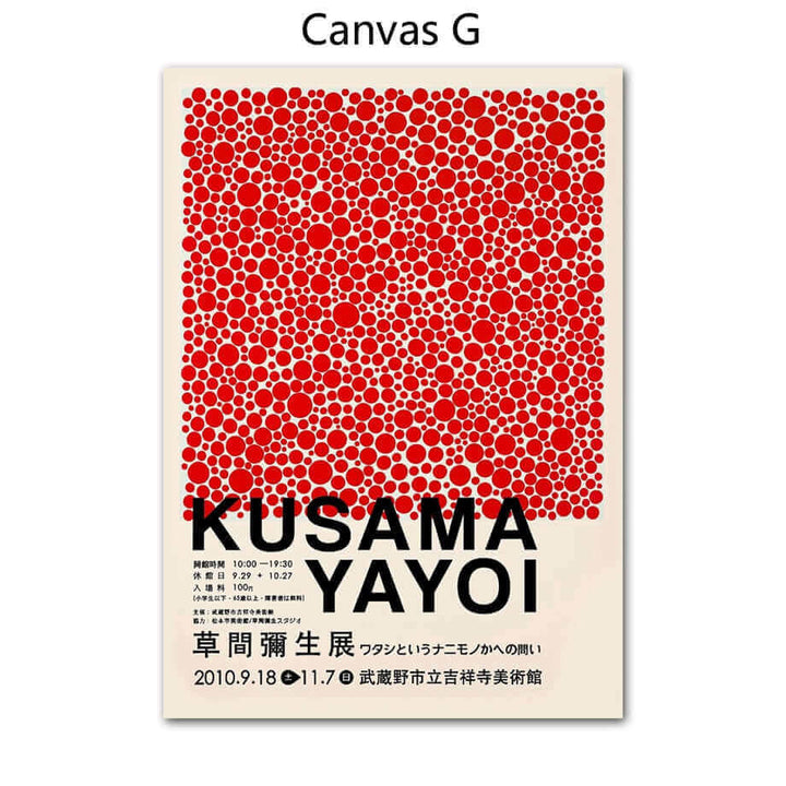 Yayoi Kusama Abstrakt Premium Affisch