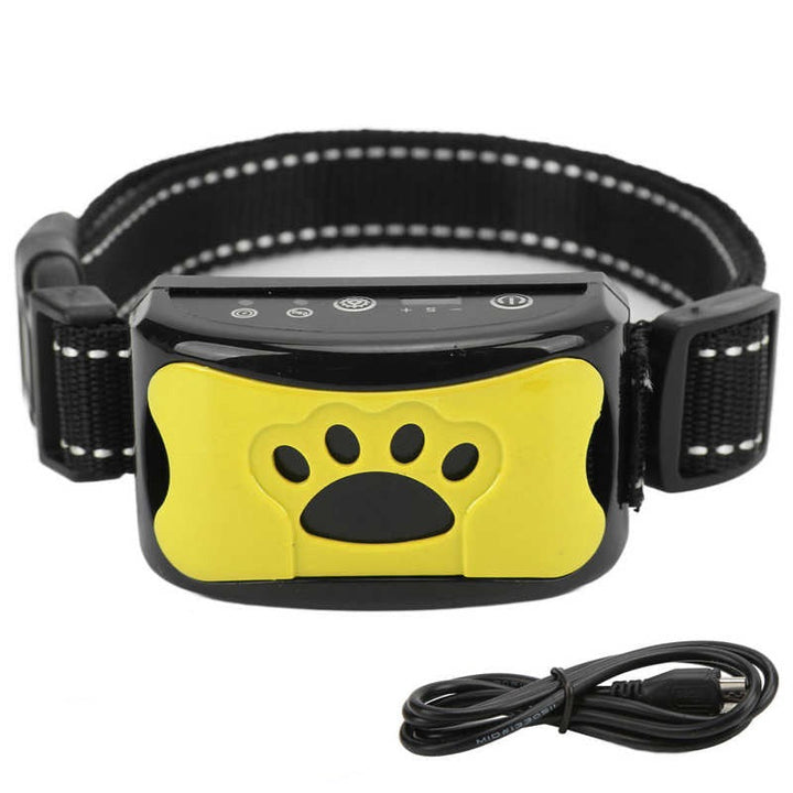 Smärtfri Anti-Bark Krage – Vibrationer &amp; Ultraljud för Hundar