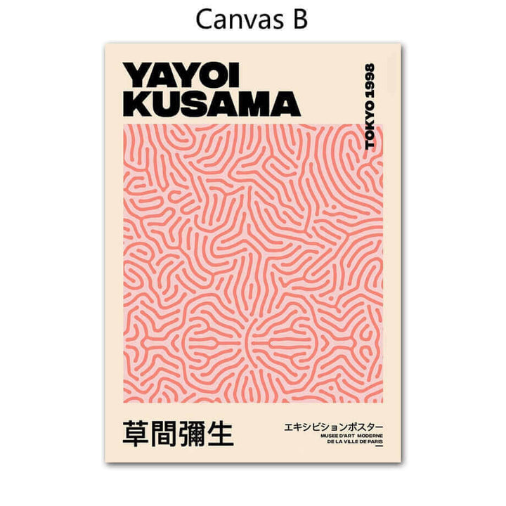 Yayoi Kusama Abstrakt Premium Affisch