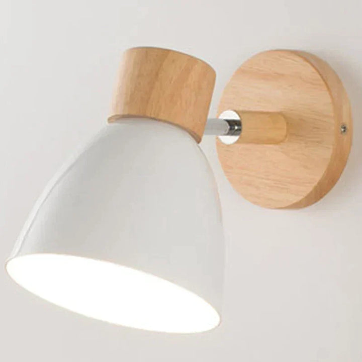 Trä Vägglampa