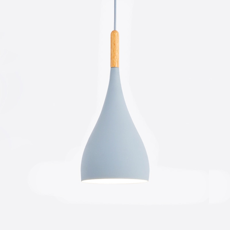 Talon - Modern Drop-Shaped Wooden Pendant Light Skandinavisk Taklampa