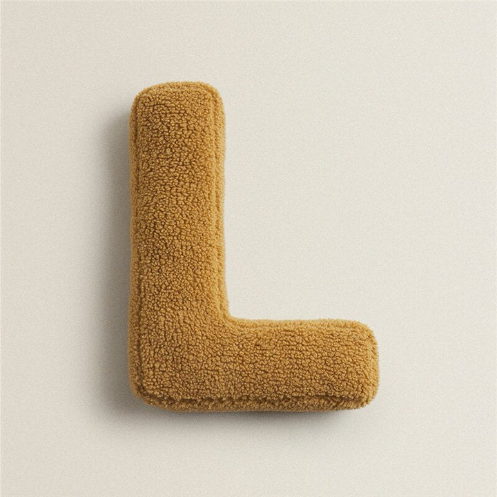 Alfabet Bokstav Fleece Kudde