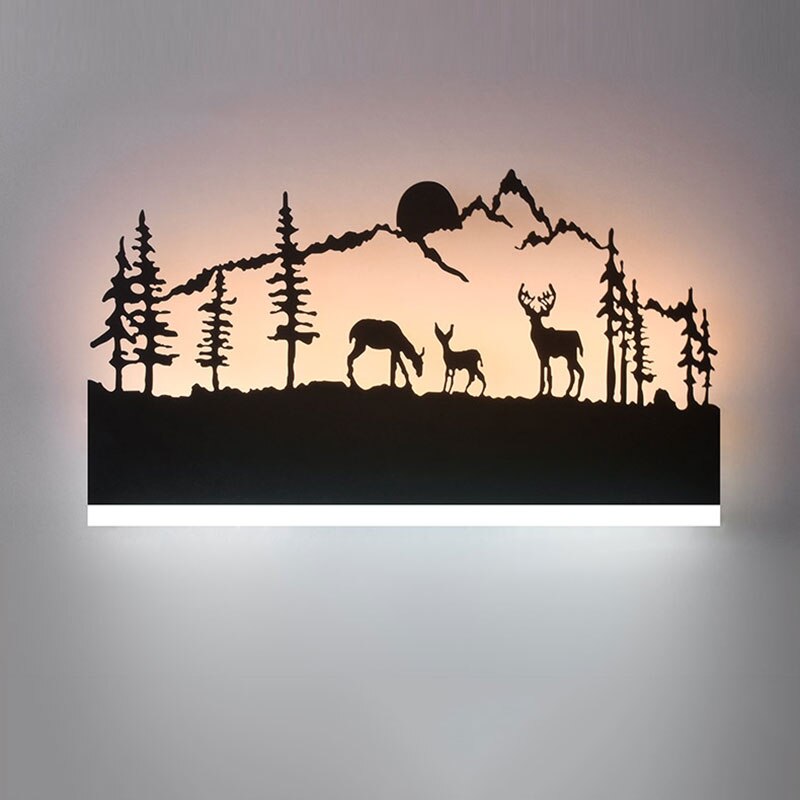 Vägglampa med mångsidig design