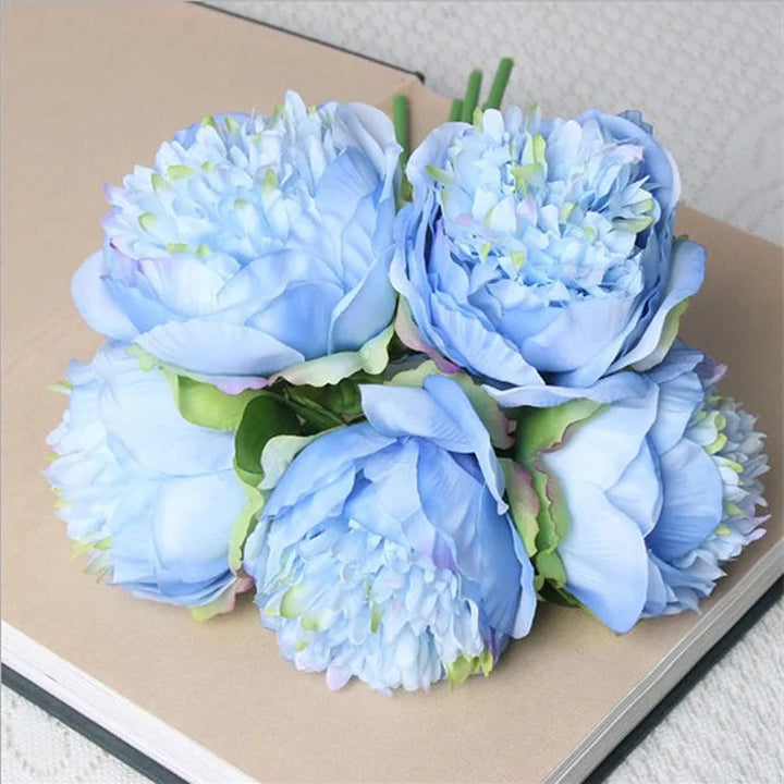 Stort Set med Silkesblommor av Pion