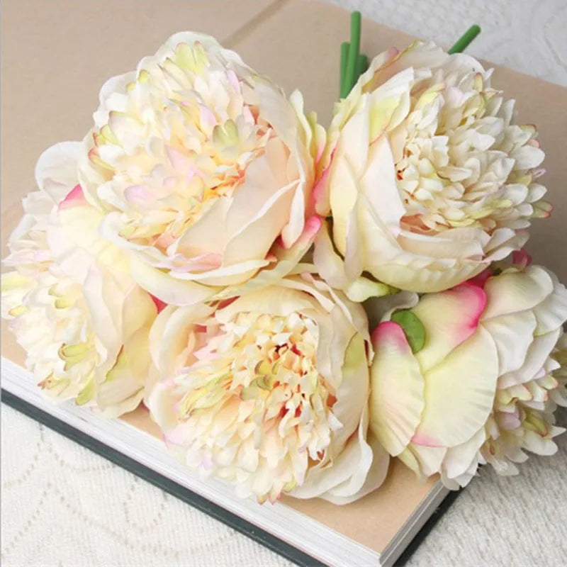 Stort Set med Silkesblommor av Pion