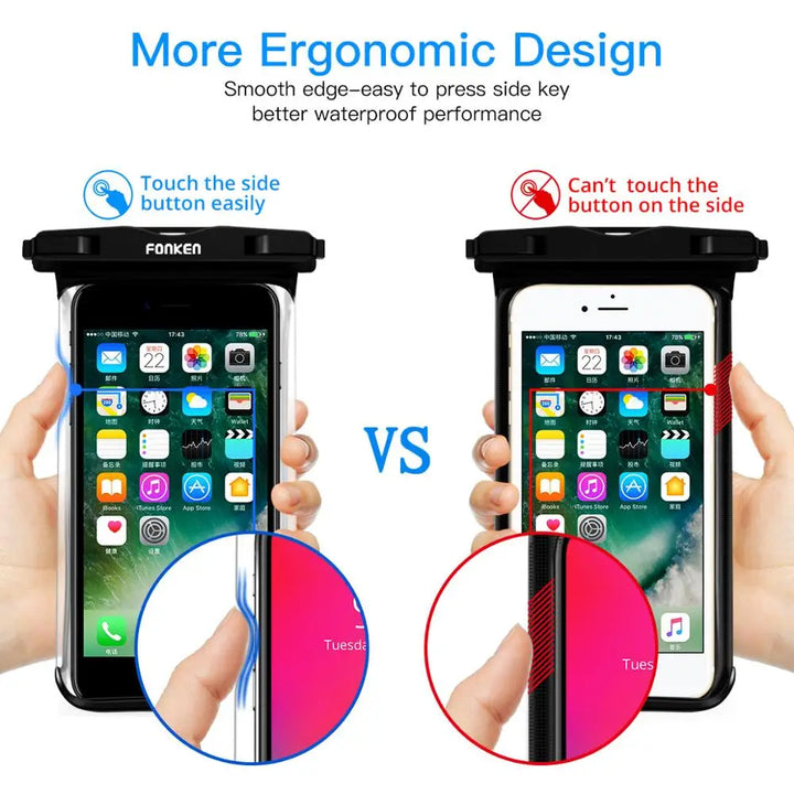 Vattentät Smartphone-fodral DryVault | Full View Design | Åtkomst från sidan | Med bärrem