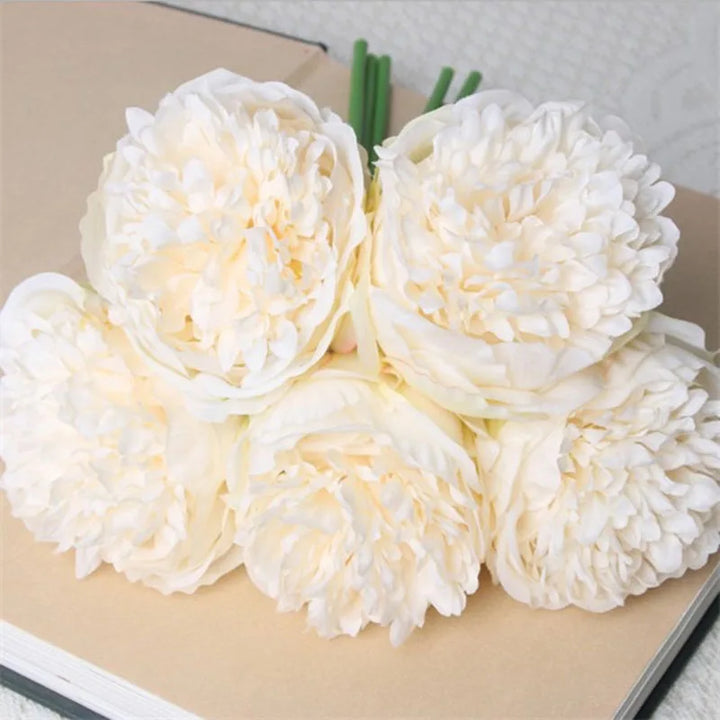 Stort Set med Silkesblommor av Pion