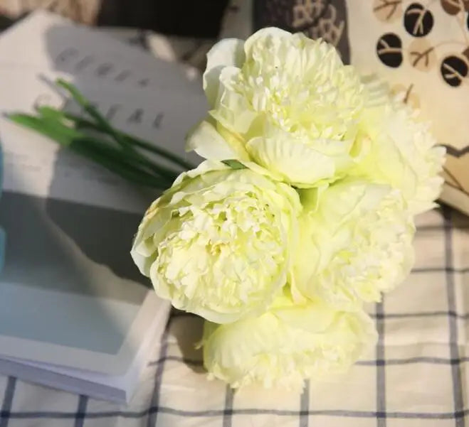 Stort Set med Silkesblommor av Pion