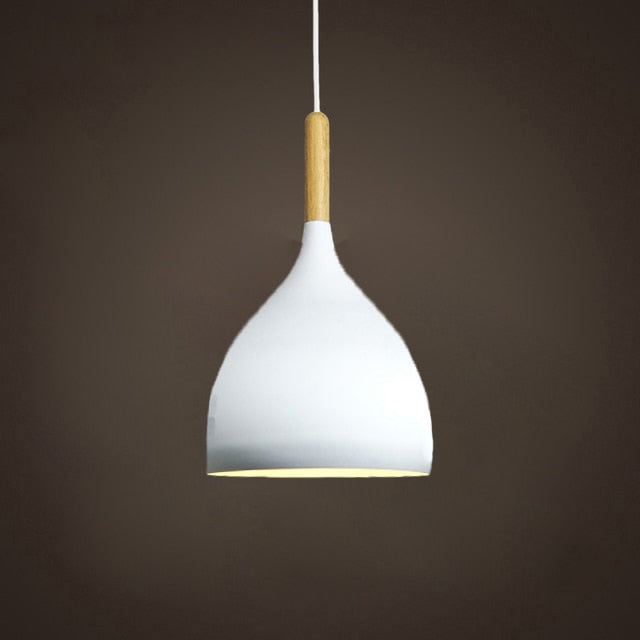 Talon - Modern Drop-Shaped Wooden Pendant Light Skandinavisk Taklampa