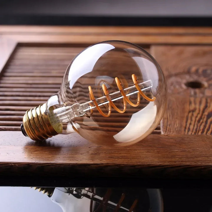 Dimbar Vintage LED-lampa (3W, E27-fäste) - Guldspiraltråd för Kandelabrar &amp; Dekorativ Belysning