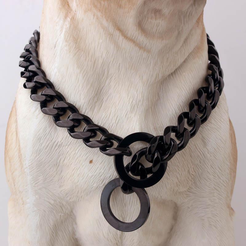 Stora Hip Hop Kedjor Hundhalsband 15mm