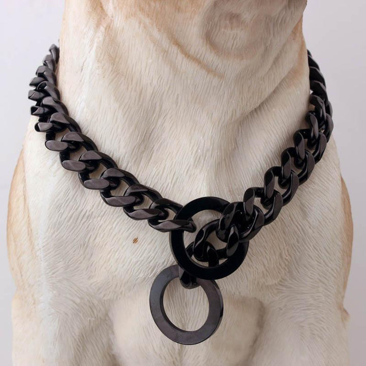 Stora Hip Hop Kedjor Hundhalsband 15mm