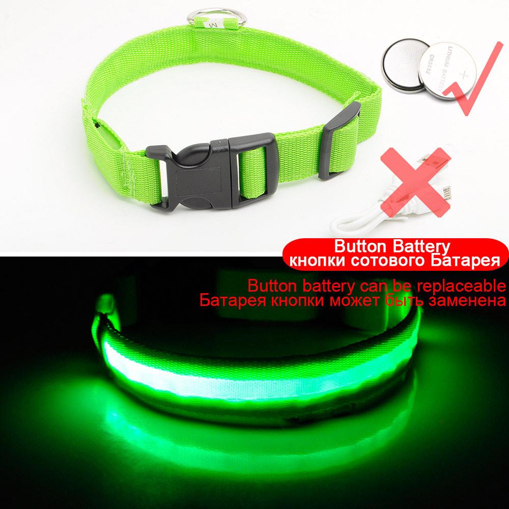 Ljusande Hundhalsband - Blinkande Hundhalsband
