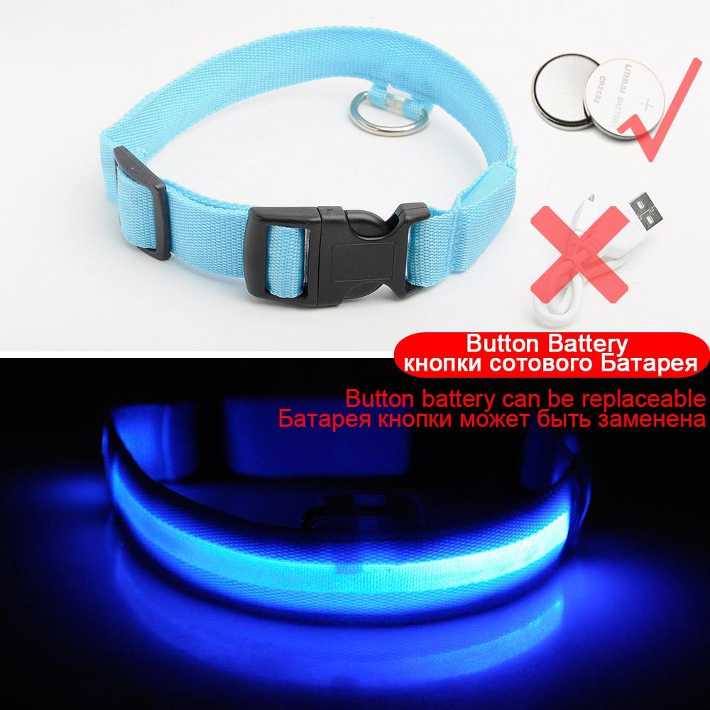 Ljusande Hundhalsband - Blinkande Hundhalsband