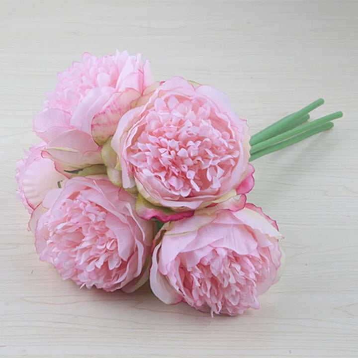 Stort Set med Silkesblommor av Pion