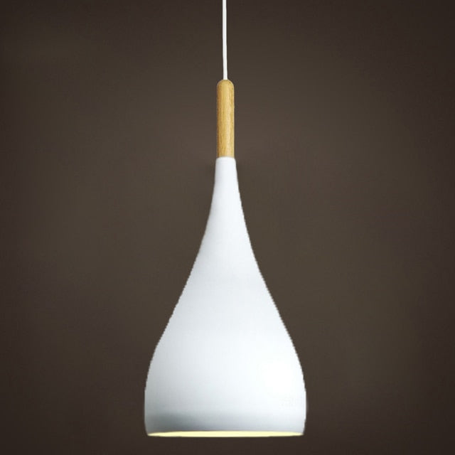 Talon - Modern Drop-Shaped Wooden Pendant Light Skandinavisk Taklampa