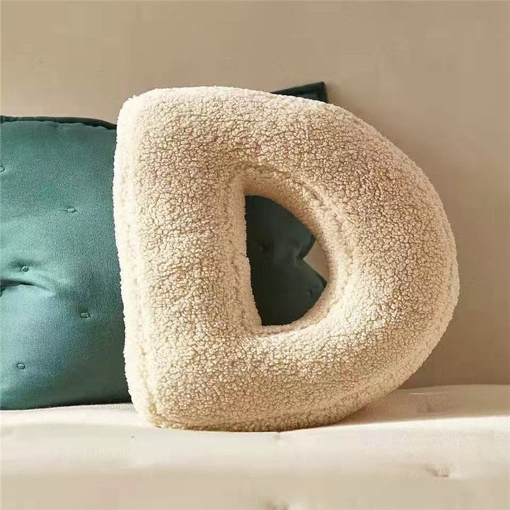 Alfabet Bokstav Fleece Kudde
