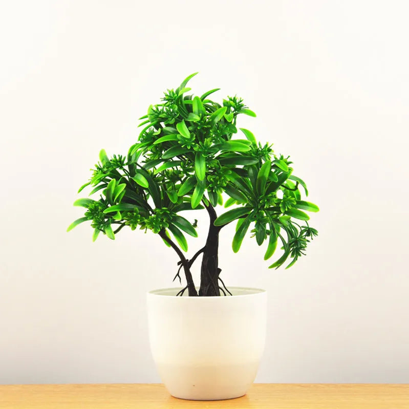 Liten Träkruka Bonsai Växter