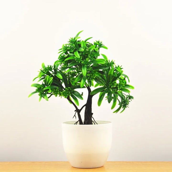 Liten Träkruka Bonsai Växter