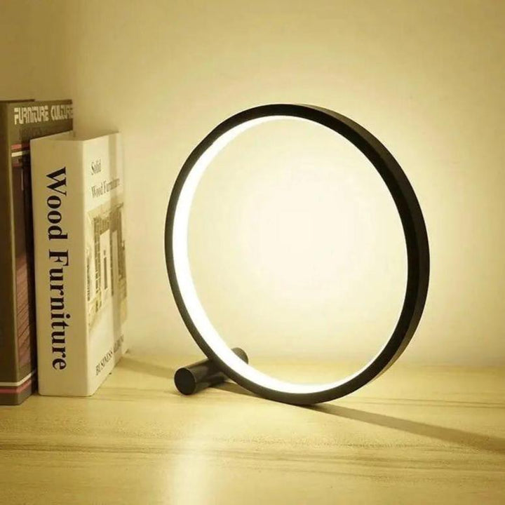 Dimbar LED Touch Rund Bordslampa för Kreativa Utrymmen