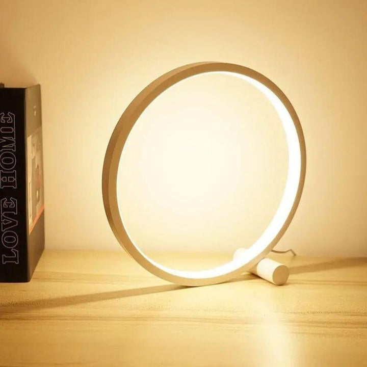 Dimbar LED Touch Rund Bordslampa för Kreativa Utrymmen