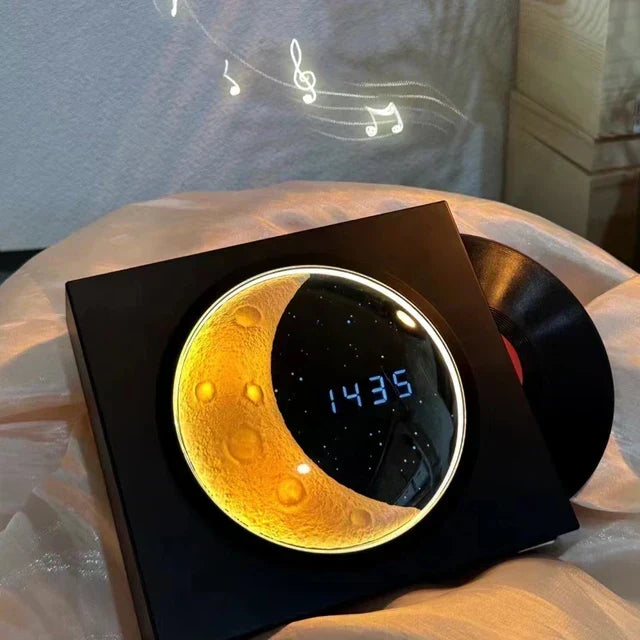 Månlampa med musik och LED-nattljus – Stämningsbelysning med Bluetooth-högtalare |
