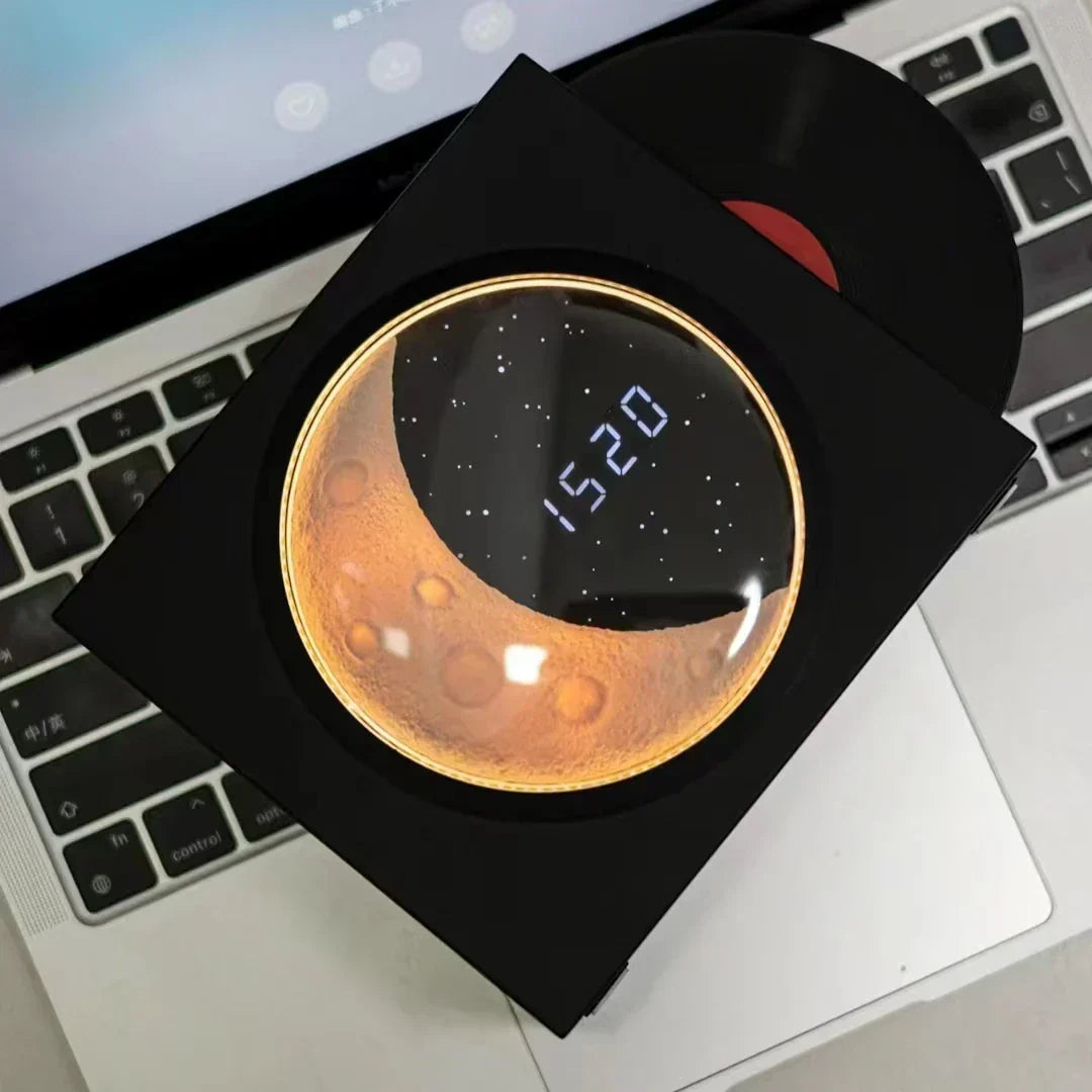 Månlampa med musik och LED-nattljus – Stämningsbelysning med Bluetooth-högtalare |