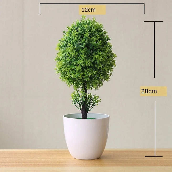 Liten Träkruka Bonsai Växter