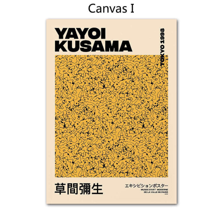 Yayoi Kusama Abstrakt Premium Affisch
