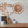 WoodArt | Rustik väggklocka i trä i vintage stil