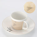 Kreativ dynamisk SLR kopp Leopard anamorfisk zebra kopp Luycho kaffe te kopp set med underlägg 90ml-225ml
