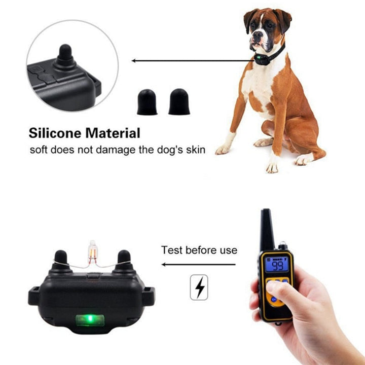 Långdistans Elektronisk Hundtränings Vattentät Halsband