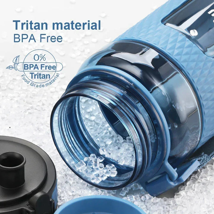 UZSPACE Sport Vattenflaskor, BPA-fria, bärbara, stöttåliga, läckfria, stor kapacitet, fitness vattenkanna, Tritan plast drickflaska