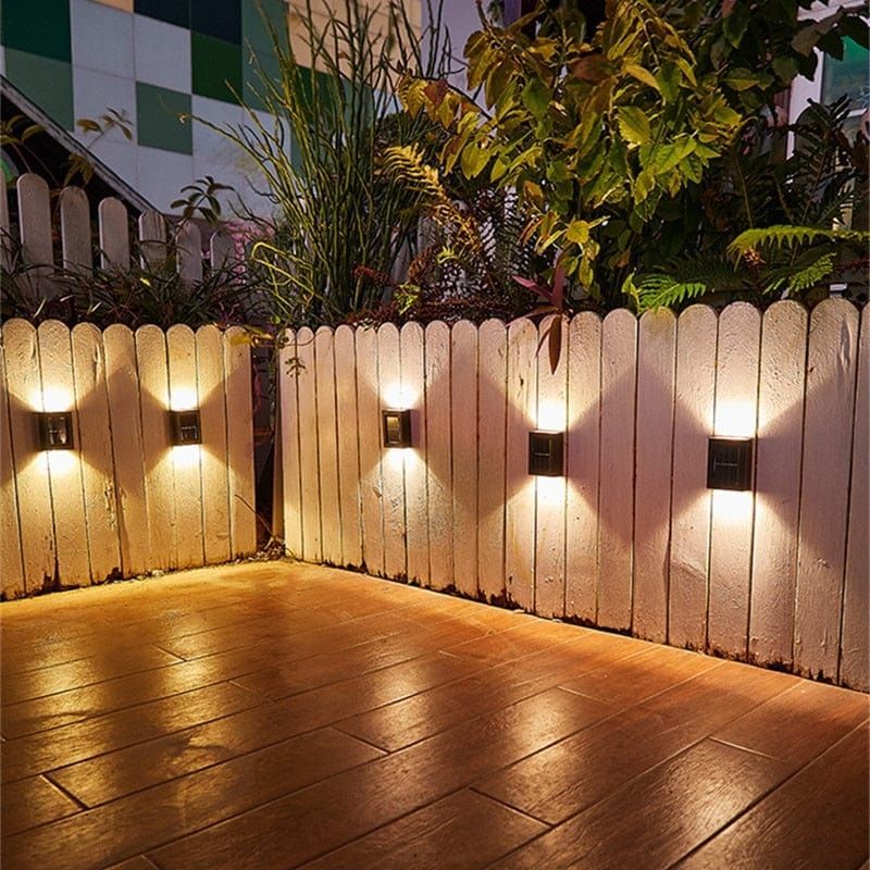 Solenergidriven terrassvägglampa