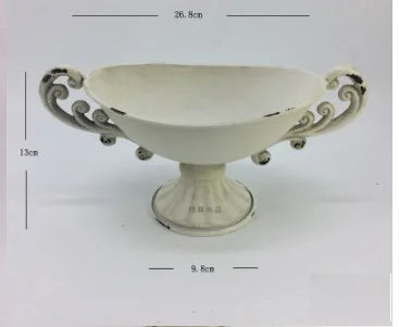 Europeisk Vintage Chalice Vasen i Järn