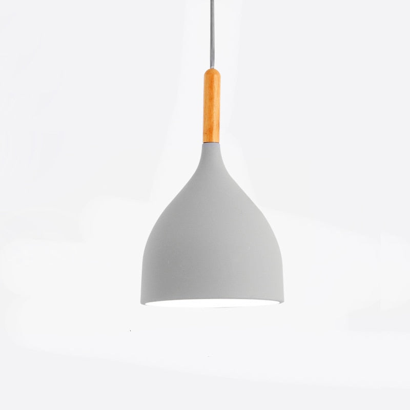 Talon - Modern Drop-Shaped Wooden Pendant Light Skandinavisk Taklampa