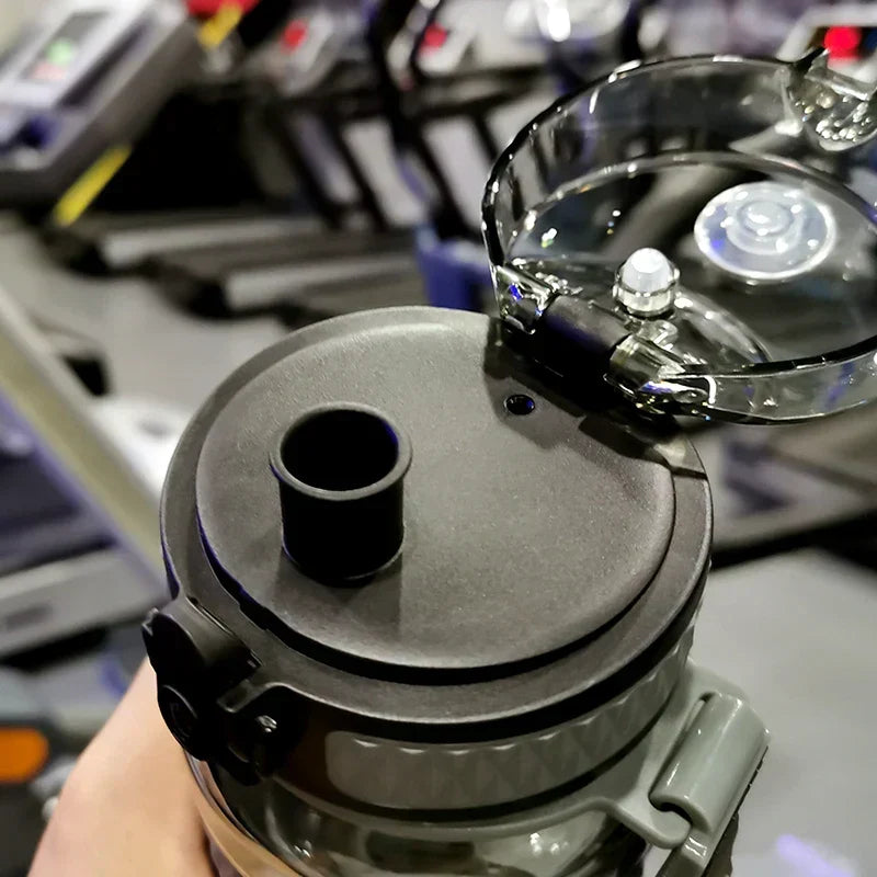 UZSPACE Sport Vattenflaskor, BPA-fria, bärbara, stöttåliga, läckfria, stor kapacitet, fitness vattenkanna, Tritan plast drickflaska