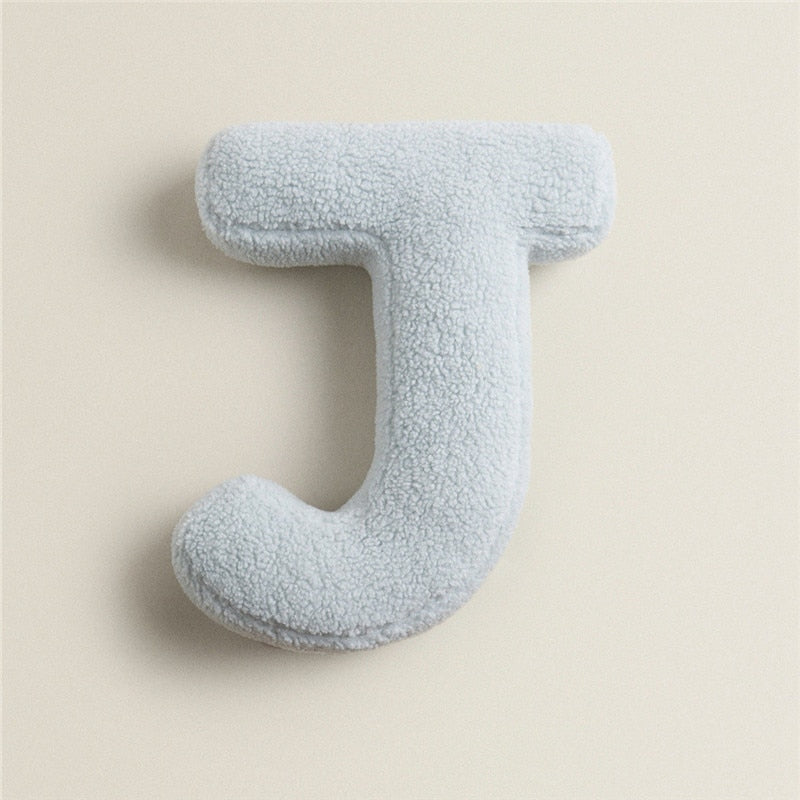 Alfabet Bokstav Fleece Kudde